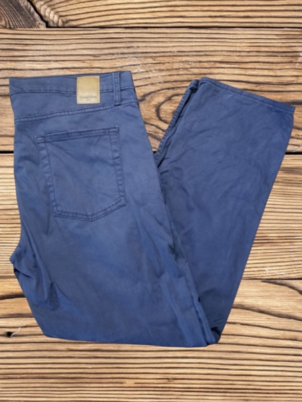 GOODFELLOW & CO. LT WEIGHT BLUE PANT SLIM STRAIGHT